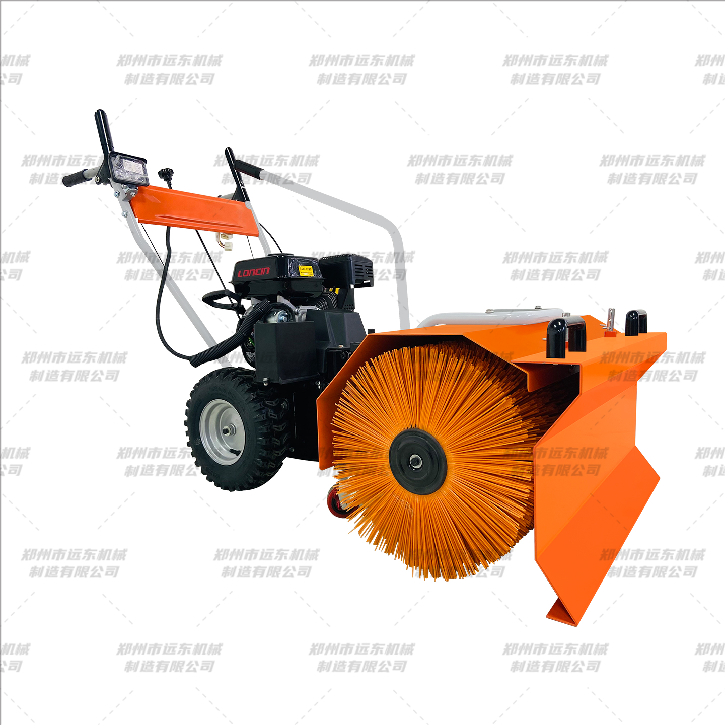 6.5马力电启动手推式扫雪机(图1)