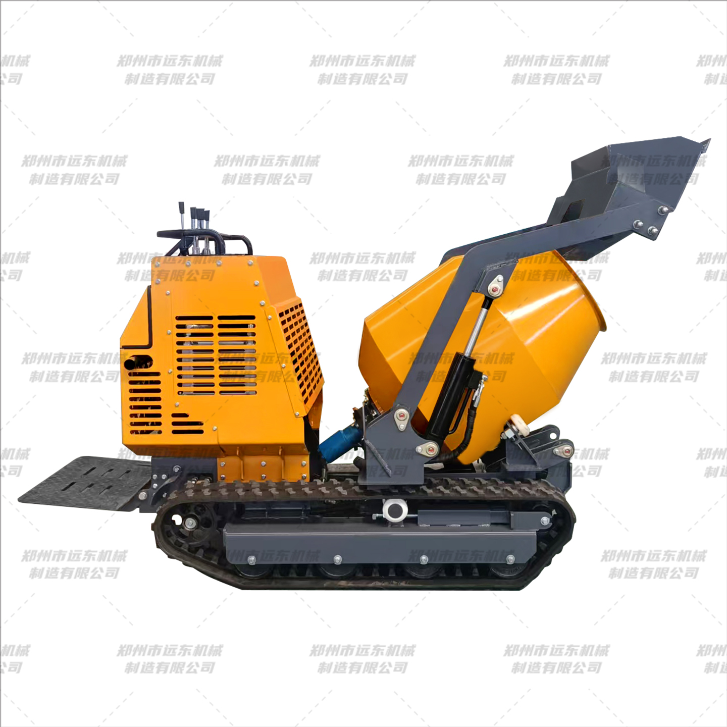 液压履带式搅拌车(图4) 液压履带式搅拌车(图4)